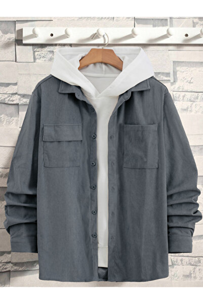 Take Two By Styli Men Texture Pocket Detail Long Sleeve Jacket