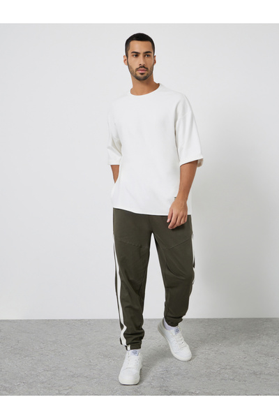 Styli Men Boxy Heavy Jersey Stretch Interlock T-Shirt