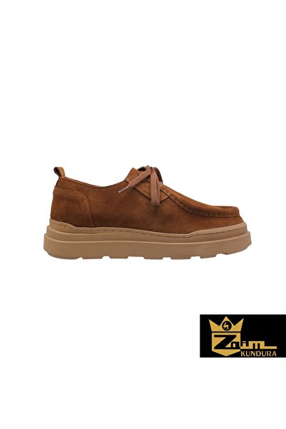 Zaim Kundura Women's Tan Genuine Suede Shoes 505320466-1