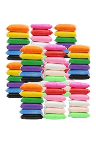 NKX مجموعة طين ملون فائق الخفة، مكونة من 72 قطعة، مع 6 سكاكين بلاستيكية متعدد...