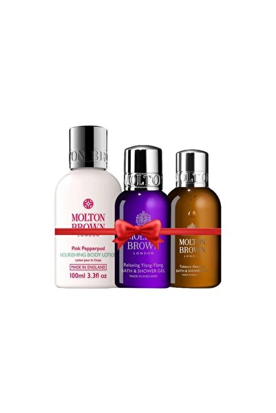 Molton Brown Set Mini – Piper Roz 100ml, Absolut de Tutun 50ml, Parfum de Baie Ylang-Ylang 50ml
