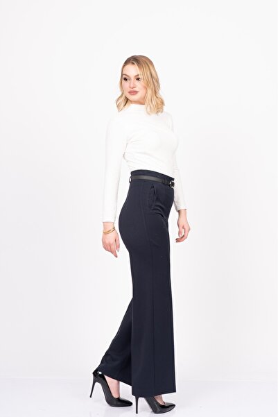 MissVina Addison Belted Fabric Pants 30323
