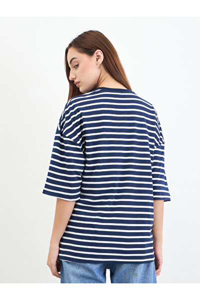 Styli Striped Round Neck T-Shirt