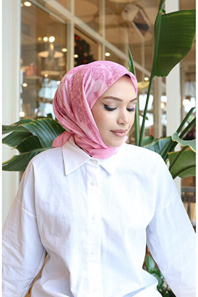 sefamerve Eșarfă din bumbac cu model 70337-03 Roz