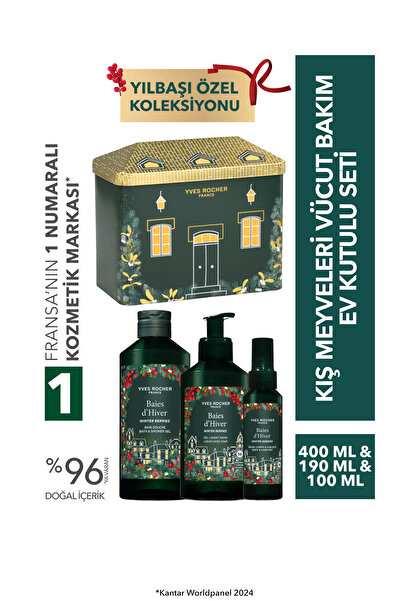 Yves Rocher Kış Meyveleri Vücut Bakım Ev Kutulu Seti