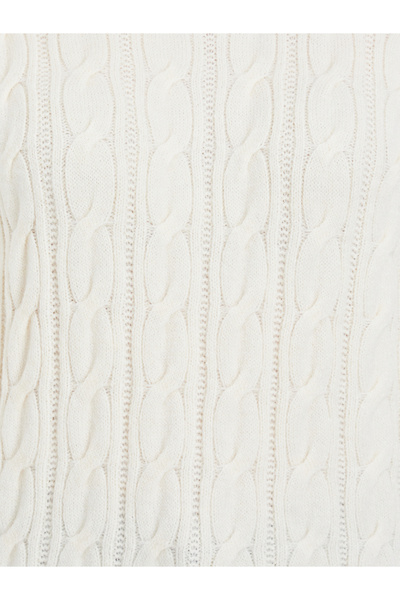 Take Two By Styli Solid Long Sleeve Cable Knitted Sweater