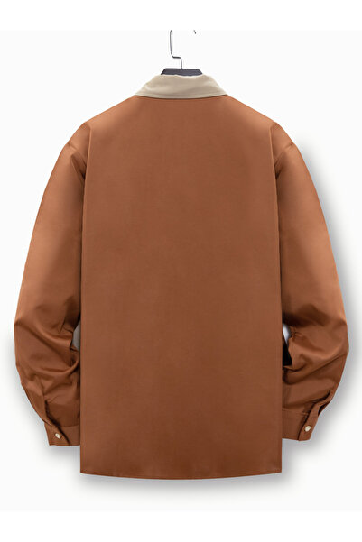 Take Two By Styli Men Two-Tone Button-Down Shirt with Pocket