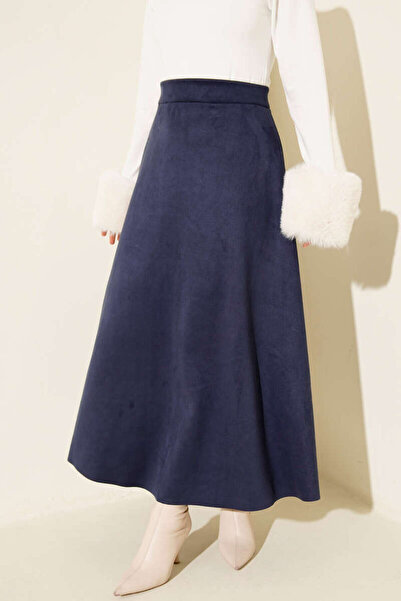MODA MAÇKA PARK Buy Elasticated Suede Flared Skirt