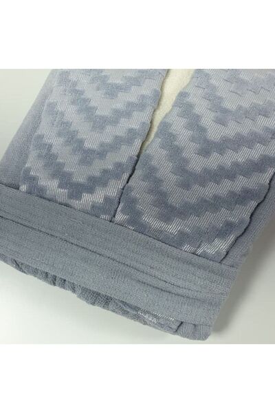 Reiashn Nitsi robe set, pink and gray, 12 pieces