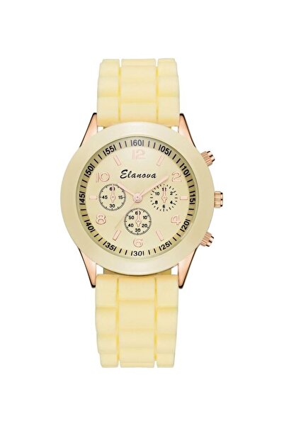 Elanova Leather Analog Wrist Watch
