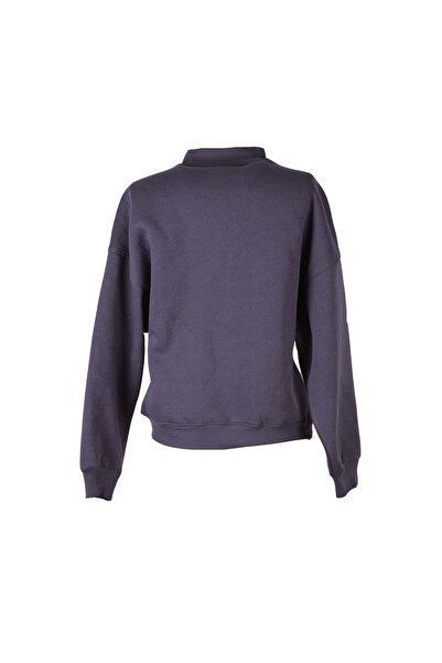 trender guler ridicat Hanorac de damă antracit cu fermoar tricou 26KL71S95008