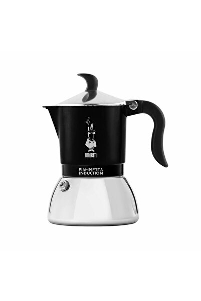 Bialetti Italian Coffee Maker FIAMMETTA Black Stainless Steel