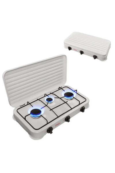 Ocean portable gas stove with 3 burners – camping and household