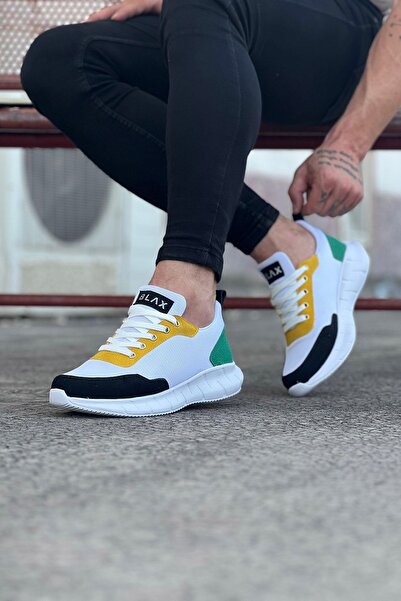 Mhoda Shoes Rlx063 Men's Casual Lace-Up Sneakers Tbt - White/Smoked