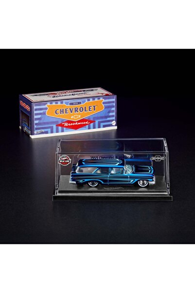 HOT WHEELS RLC Exclusive 1959 Shevrolet BrookWood Mavi - Akrilik Kutuda