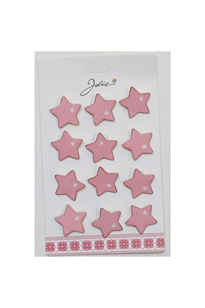 Flippy Set of 12 Star and Heart Brooches for Children