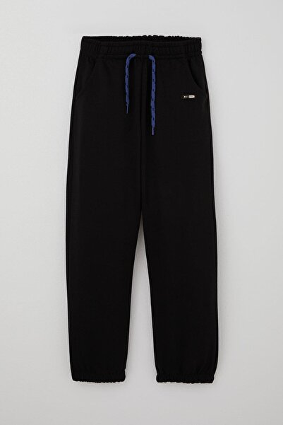 Breeze Αγορικό Φούτερ με Αξεσουάρ Δαντέλας και Λεπτομέρεια Σχέδιο Σχέδιο, Ηλικία 4-8 ετών, Μαύρο