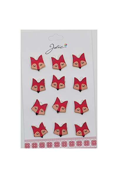 Flippy Set of 12 Fox Children's Brooches