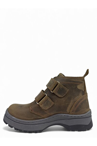 Tekiner Genuine Leather Light Brown Crayz Orthopedic Children's Boots