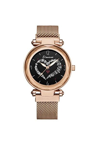 Elanova ساعة يد نسائية تناظرية من الفولاذ المقاوم للصدأ EL21RG