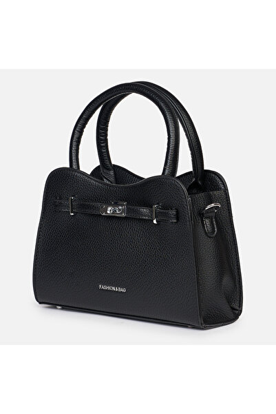 LanaFashion Geanta dama din piele ecologica cu barete duble și detaliu metali...