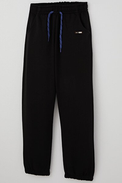 Breeze Αγορικό Φούτερ με Αξεσουάρ Δαντέλας και Λεπτομέρεια Σχέδιο Σχέδιο, Ηλικία 4-8 ετών, Μαύρο