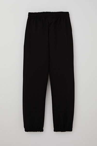 Breeze Αγορικό Φούτερ με Αξεσουάρ Δαντέλας και Λεπτομέρεια Σχέδιο Σχέδιο, Ηλικία 4-8 ετών, Μαύρο