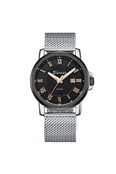 Elanova Men's Stainless-Steel Analog Wrist Watch EL25BS