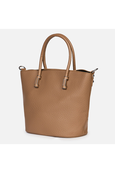 LanaFashion Women's eco-leather shopper bag with simple design and long straps 27*20 cm CRL1491