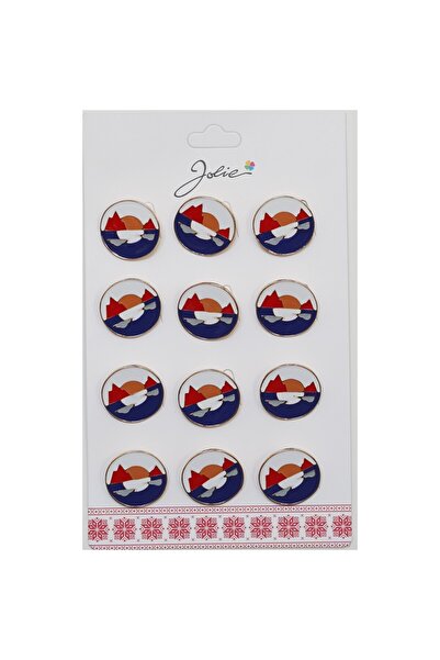 dng Set de 12 broșe Mărțișor pentru copii - Soare și Lună Zi/Noapte