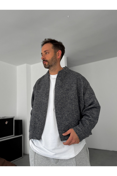 BYBASICMAN Μπουφάν με κουμπιά σε μπλε ναυτικό χρώμα BRY-110-08