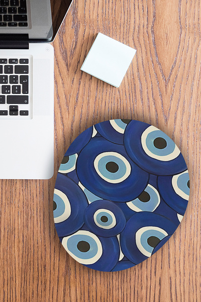 Ormira Konsept لوحة ماوس مطبوع مزخرفة بنمط عين الشر