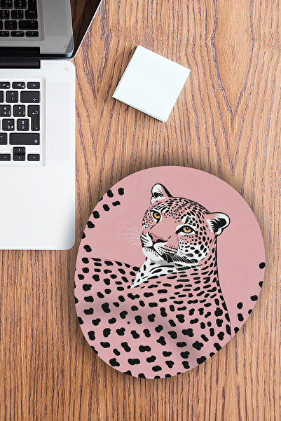 Ormira Konsept Açık Pembe Kaplan Baskılı Mouse Pad