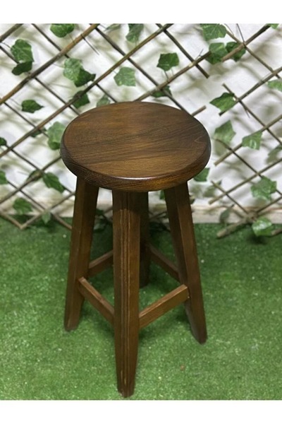 Nisa CONSEPT -Ahşap Tabure (45 CM) – Şık Ve Dayanıklı