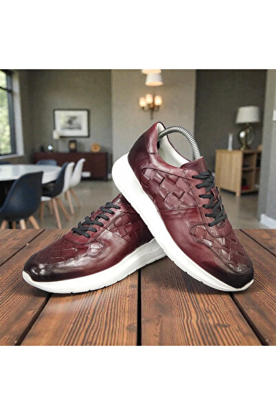 VİVA SHOES 100% Genuine Leather Eva Sole Sneaker Men's Shoes