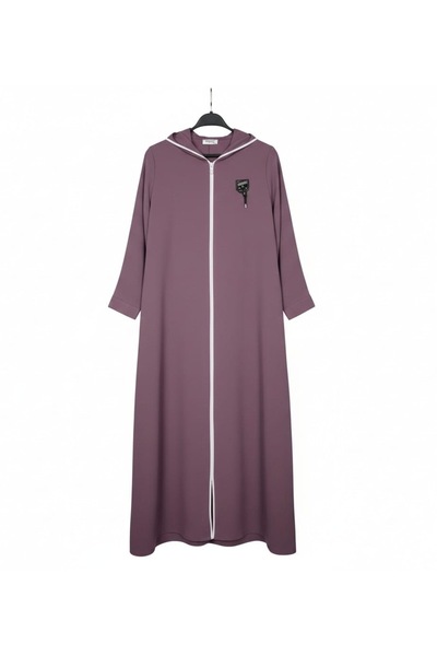 asyagiyimavm25 💜 Zamansız Zarafet: Kapüşonlu Fermuarlı Modern Ferace