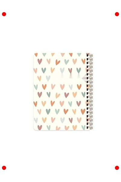 markentegra Spiral Academic Agenda - Heart Patterned