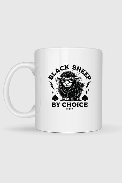 Bahriyeli Collection Black Sheep by Choice Printed Mug Cup