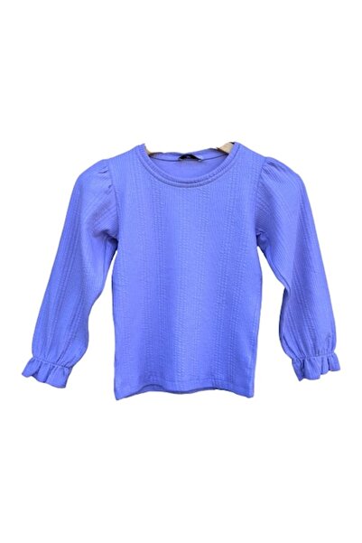OEM Girls' long-sleeve blue blouse, 6 years