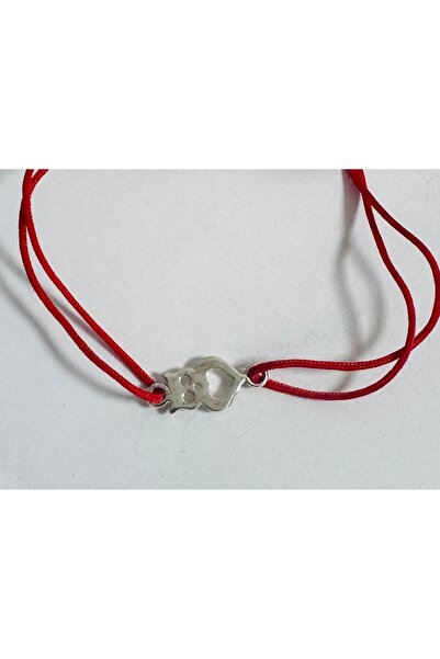 Jolie Silver Adjustable Cord Bracelet, 925 Silver, Owl with Heart,