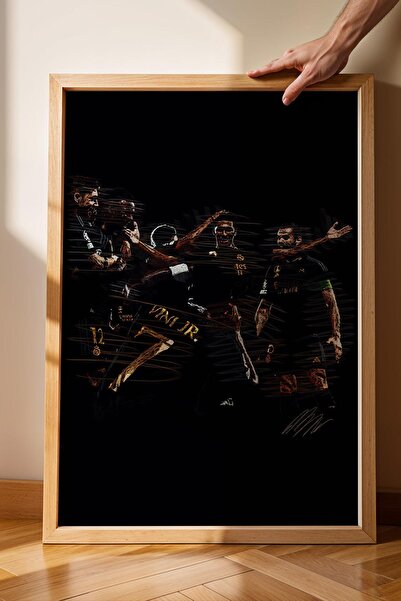 Saturn Tablou înrămat cu jucătorii de la Real Madrid - Poster estetic