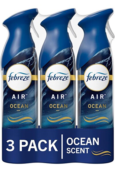 Febreze Air Mist Air Freshener Spray, Ocean Scent, 8.8 oz, 3 Count