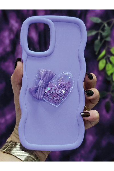 Magic Ring حافظة هاتف سامسونج جالاكسي A12/M12 متوافقة مع نجمة القلب والشريط اللامع باللون الأرجواني الفاتح