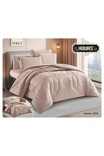HOURS Lina winter bedspread, single and a half size, plain velvet