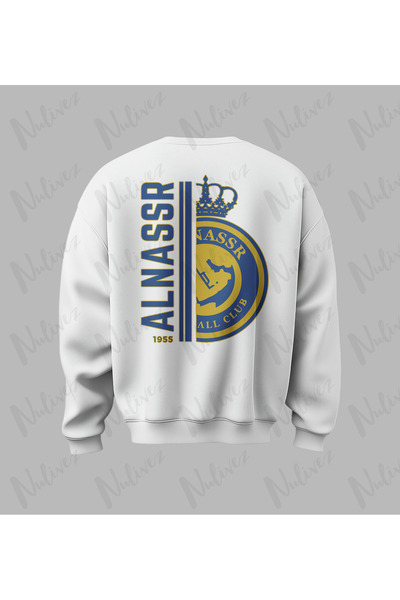 Nulivez Al-Nassr Design Back Printed High Quality Unisex Oversized O Neck Sweatshirt