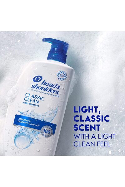 Head & Shoulders Classic Clean Anti-Dandruff Shampoo, Paraben Free, 28.2 oz