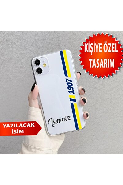 3GEN CASE İphone 11 Uyumlu Kişiye Özel İsim Eklenebilir Desenli Şeffaf Siliko...