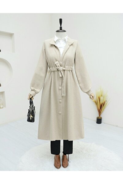 HİJABAYA Пальто з поясом на талії та ґудзиками
