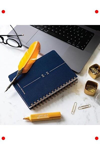 markentegra A5 Linen Cover 16 Month Spiral Agenda - Navy Blue