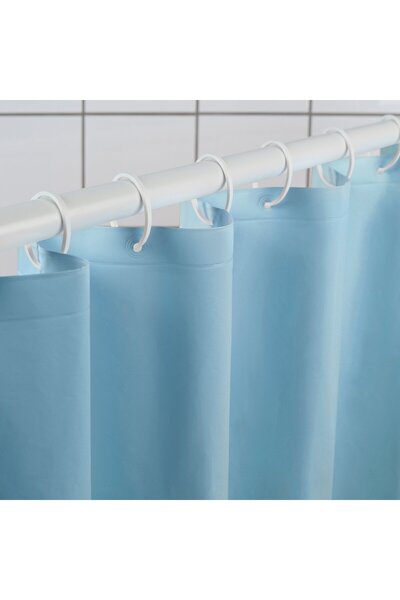 Generic Shower curtain, blue, 180 x 200 cm